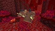 Hoglins are an excellent source of cooked pork chop in Minecraft (Image via Mojang)